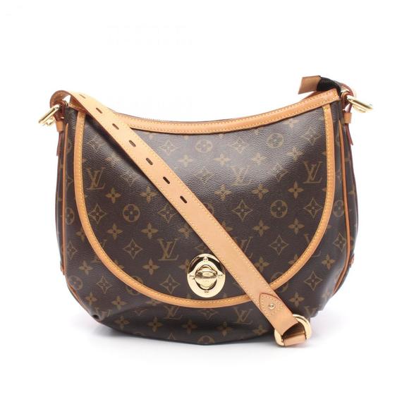 LOUIS VUITTON Brown Monogram Leather Shoulder Bag - Picture 1 of 9